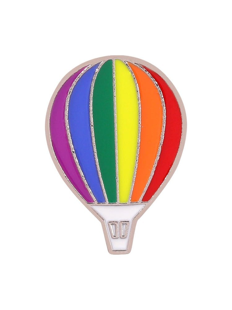 menaful Rainbow / C Lgbt Creative Love Flag Hot Air Balloon Pin