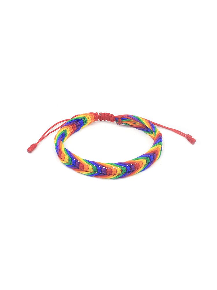 menaful Rainbow / C Rainbow Hand-knitted Bracelet