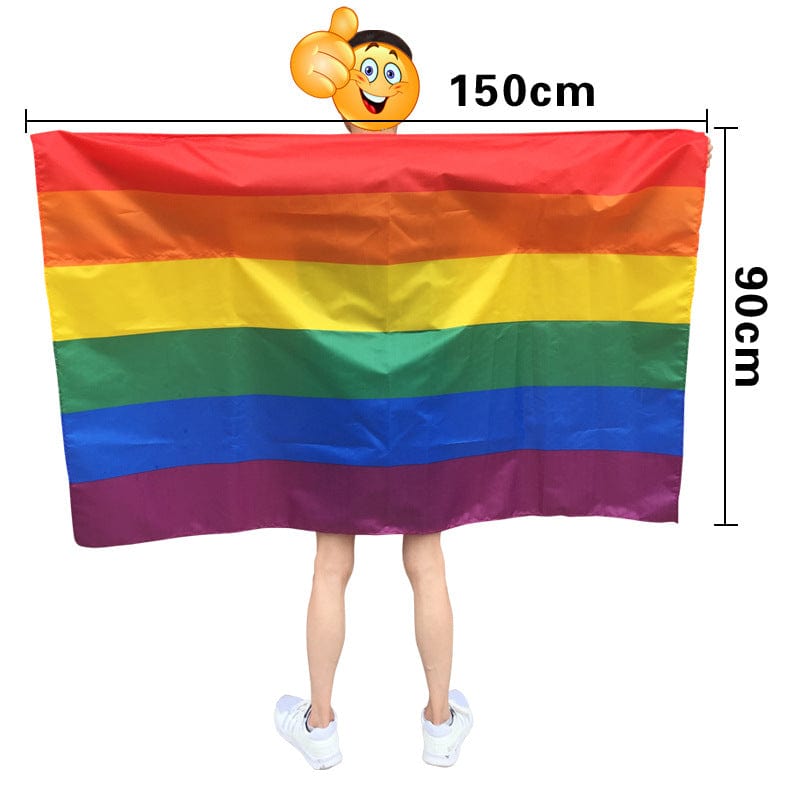 Menaful™ Rainbow Flag Cape A Rainbow Flag Cape