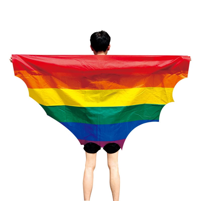 Menaful™ Rainbow flag cloak D Rainbow Flag Cape