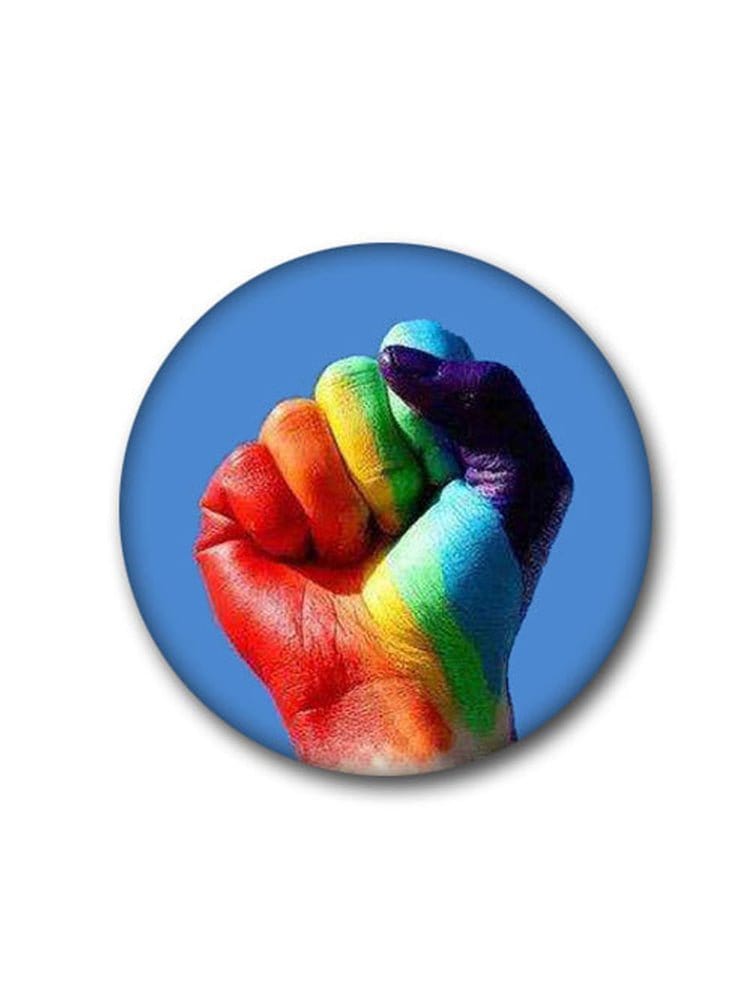 menaful Rainbow / I Lgbt Flag Love And Peace Pin