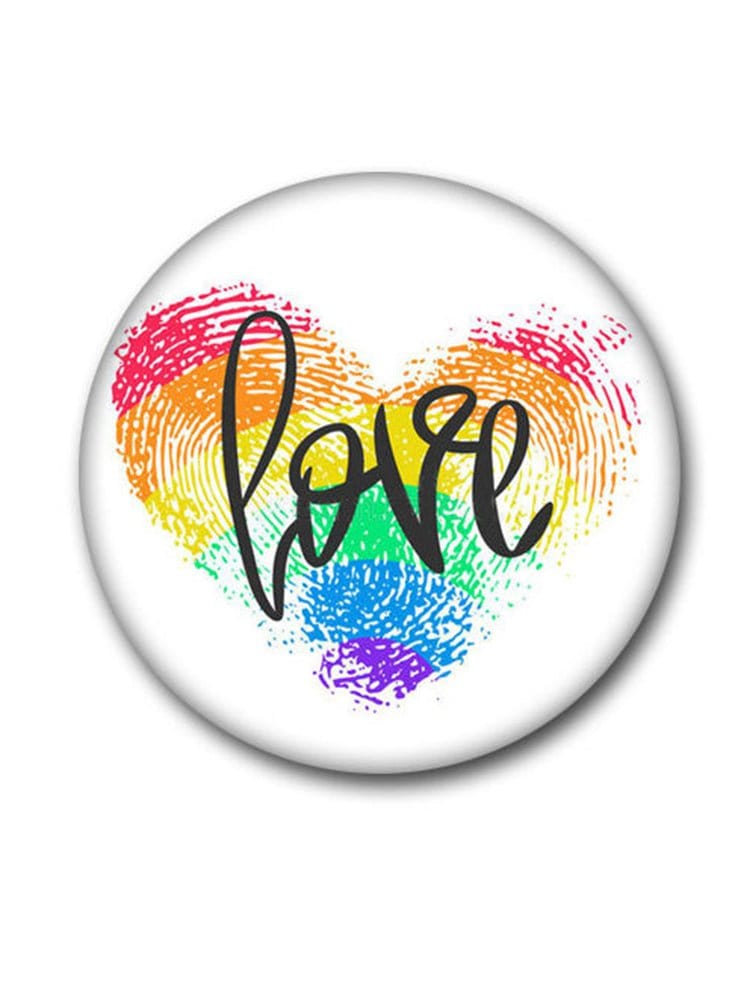 menaful Rainbow / K Lgbt Flag Love And Peace Pin