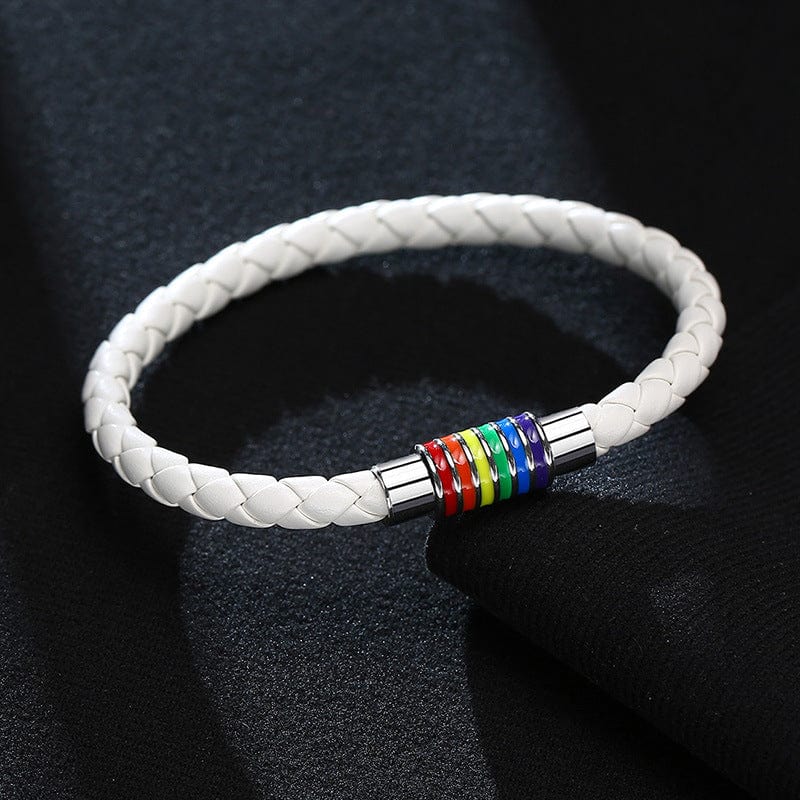 Menaful™ Rainbow PU leather bracelet PB-004