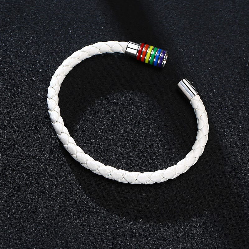 Menaful™ Rainbow PU leather bracelet PB-004