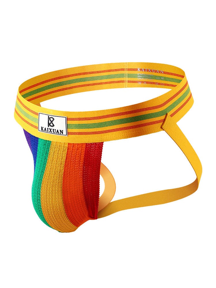 menaful Rainbow / S U Convex Pocket Rainbow Sexy Jockstrap