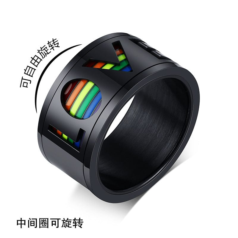 Menaful™ Rainbow Spinne Ring PR-029B