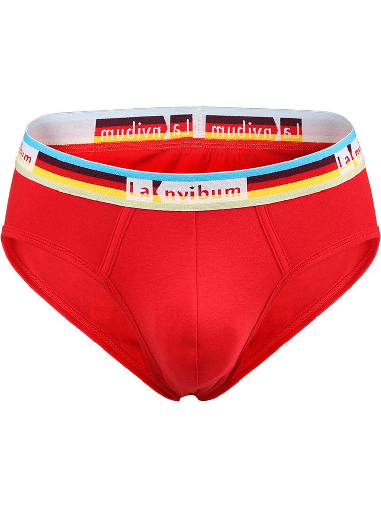 menaful Rainbow Waistband Cotton Briefs