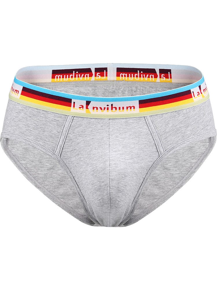 menaful Rainbow Waistband Cotton Briefs