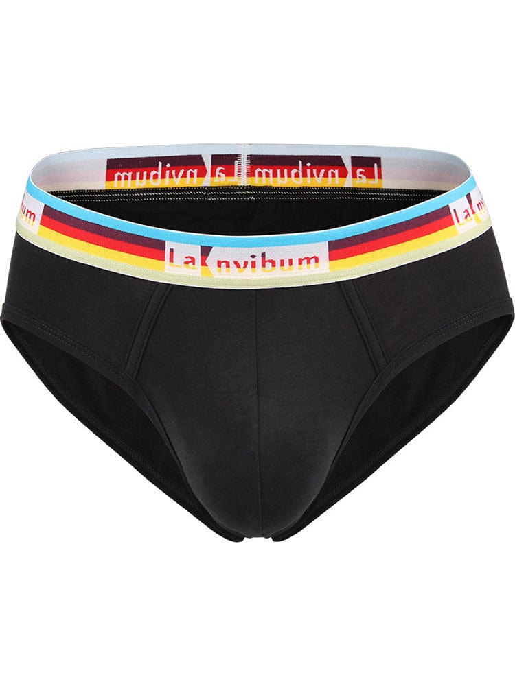 menaful Rainbow Waistband Cotton Briefs