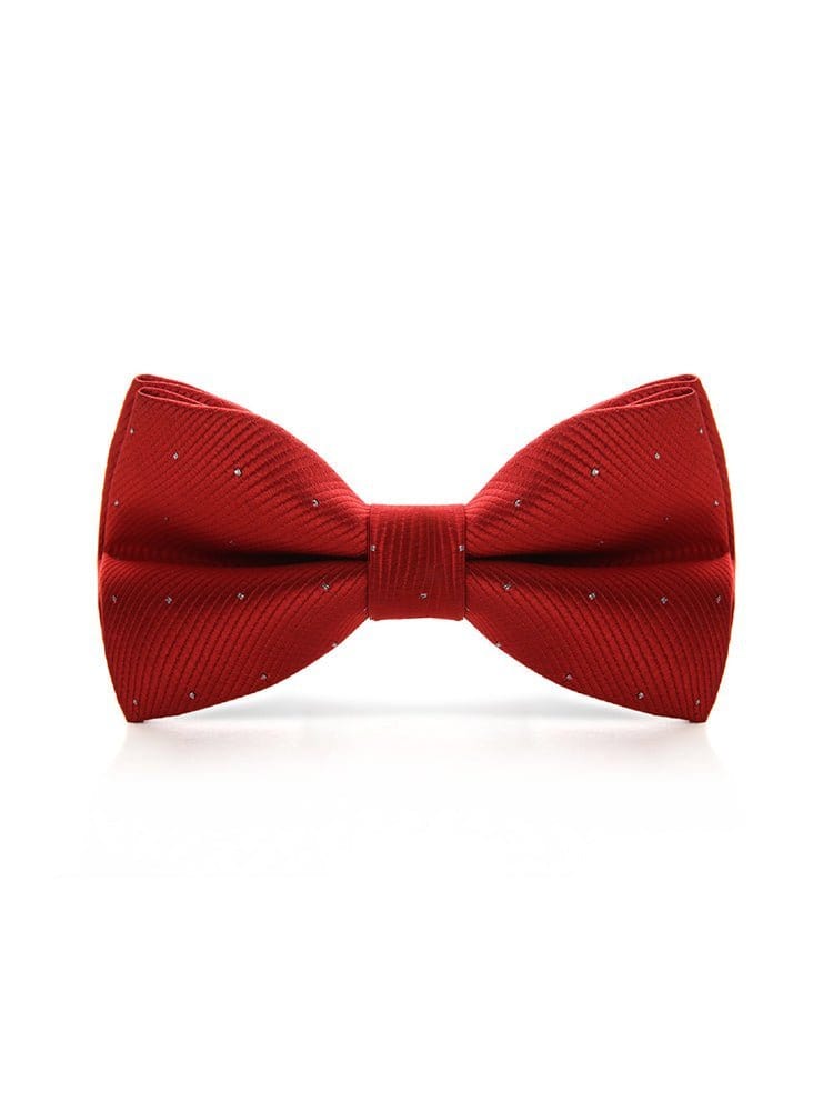 menaful Red Evening shirt suit bow tie