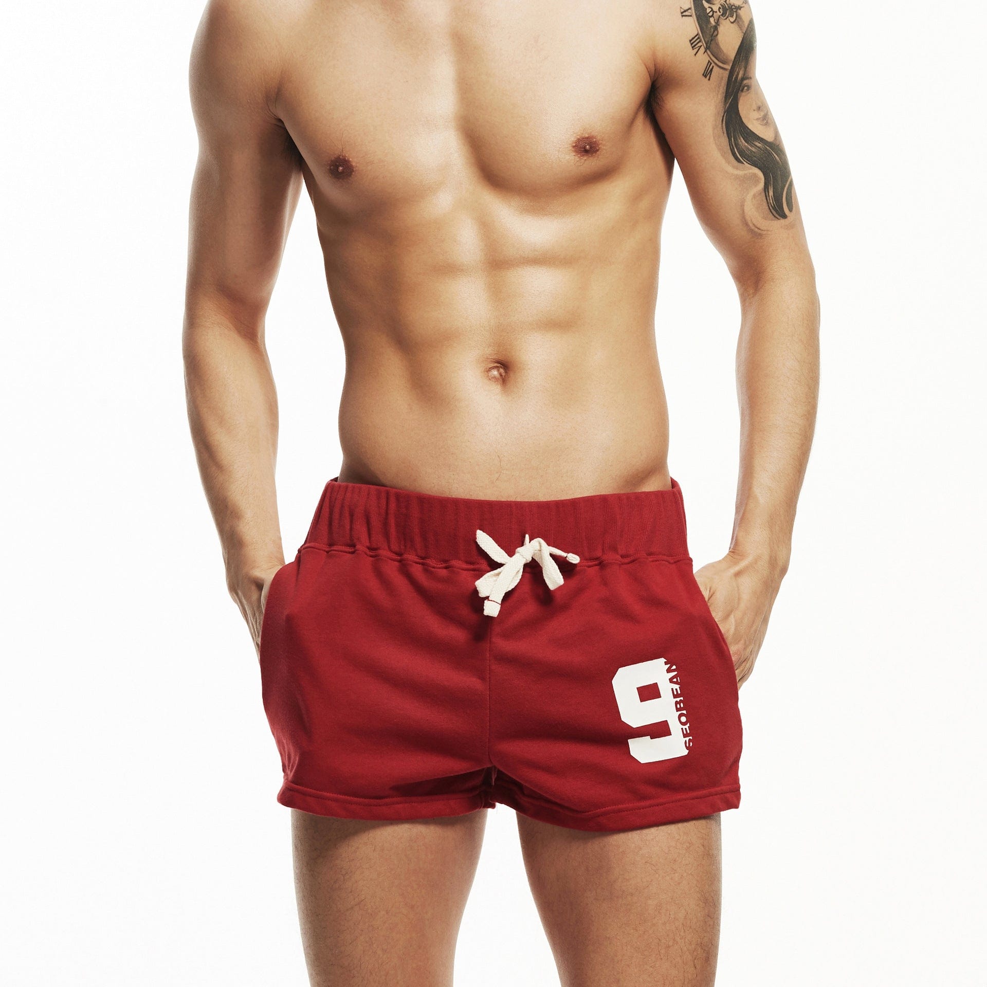 Menaful™ red / M Men's Casual Home Sports Shorts