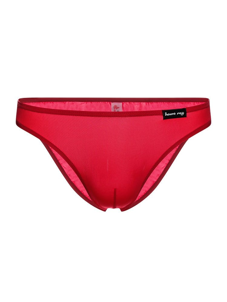 menaful Red / M Men's Ice Silk Briefs