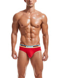 menaful Red / M Rainbow Waistband Cotton Briefs