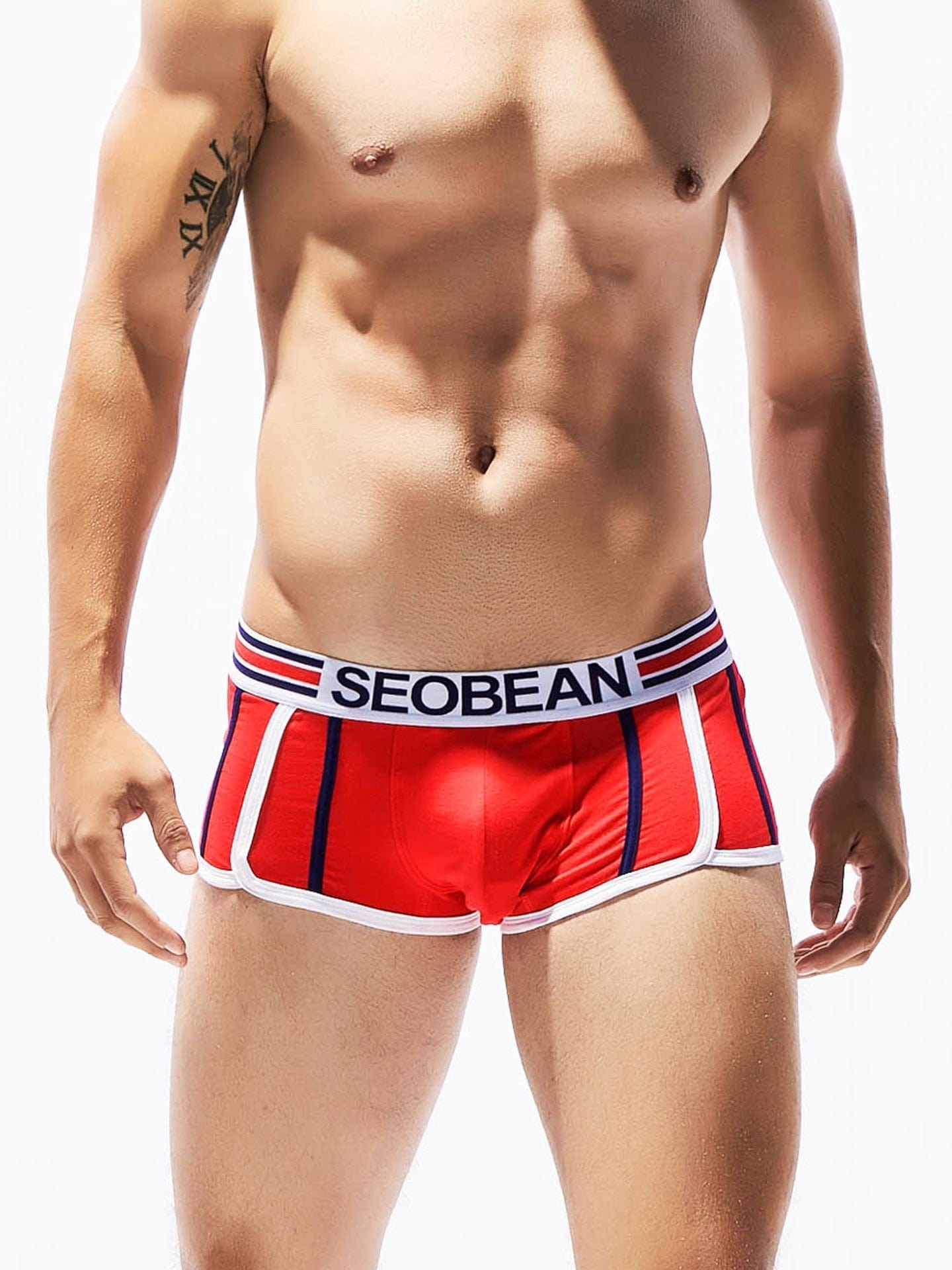 menaful Red / M Sexy Fashion Men's Boxer Briefs