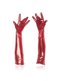 menaful Red / One Size Erotic Pu Leather Gloves