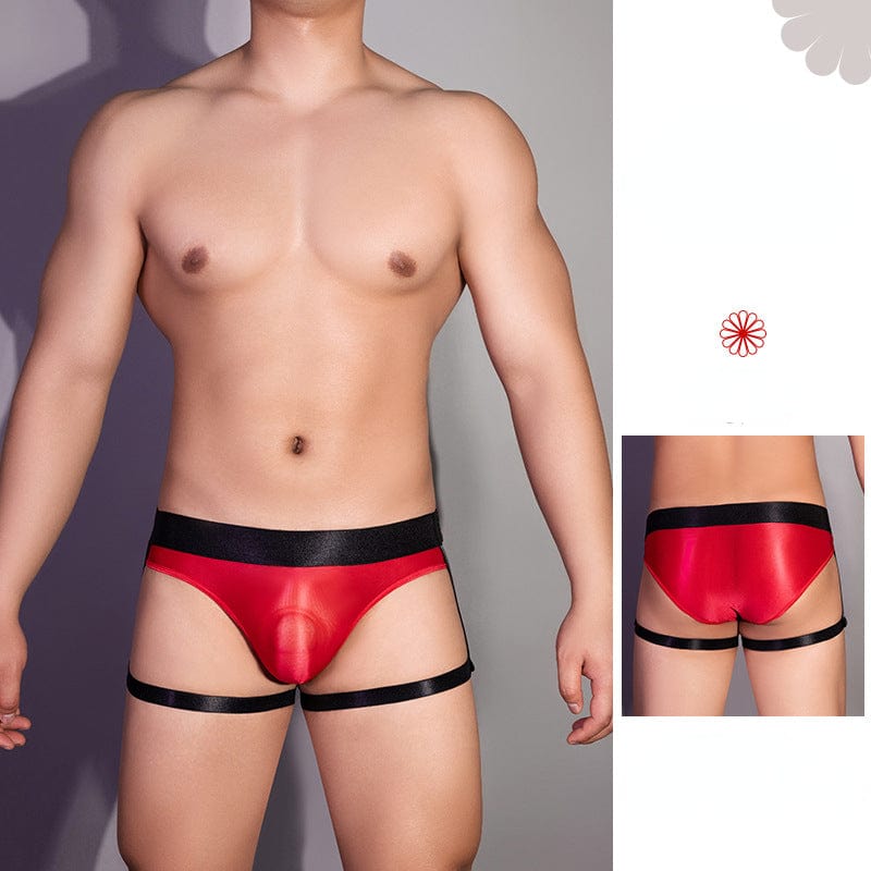 Menaful™ red / onesize Men's Bondage-Style Trunks