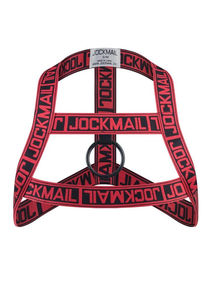 menaful Red / S/M / Rubber Fitness Chest Strap Fashion Letter Shoulder Strap