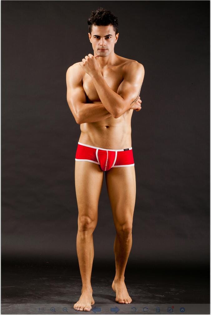 Menaful™ red / S Men's Low-Rise Ultra-Thin Super Stretch Briefs