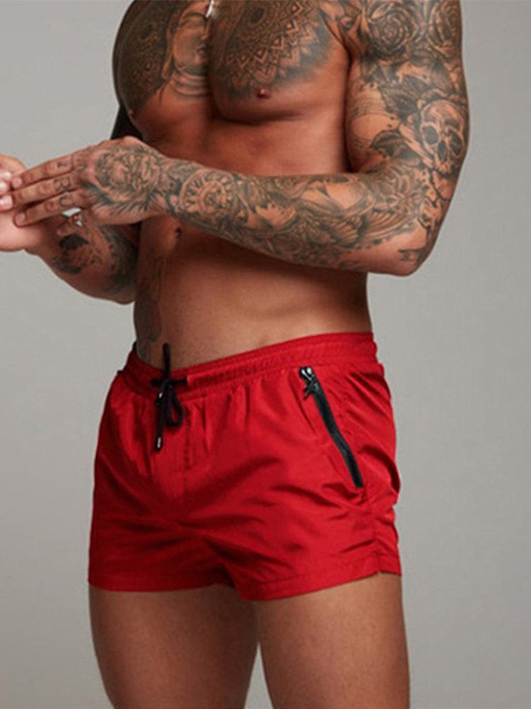 menaful Red / S Men's Outdoor Gym Shorts