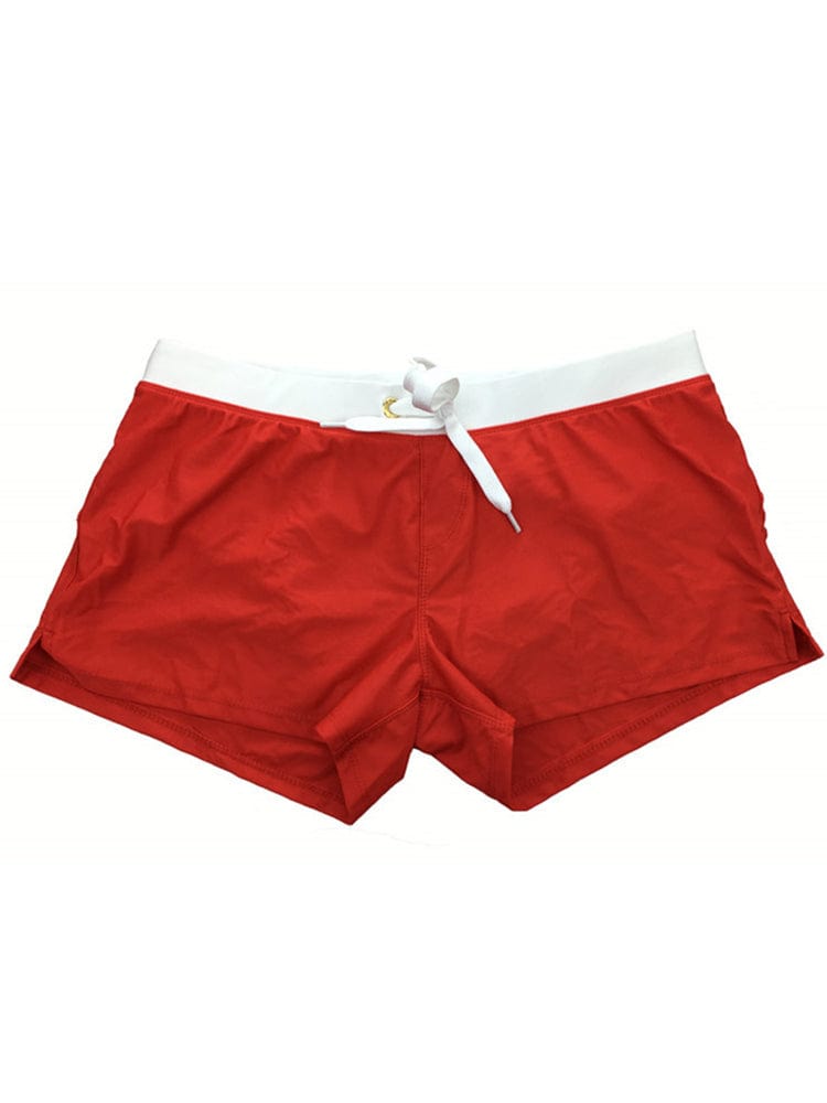 menaful Red / S Men's Quick-drying Swimming Trunks (High Quality Version)