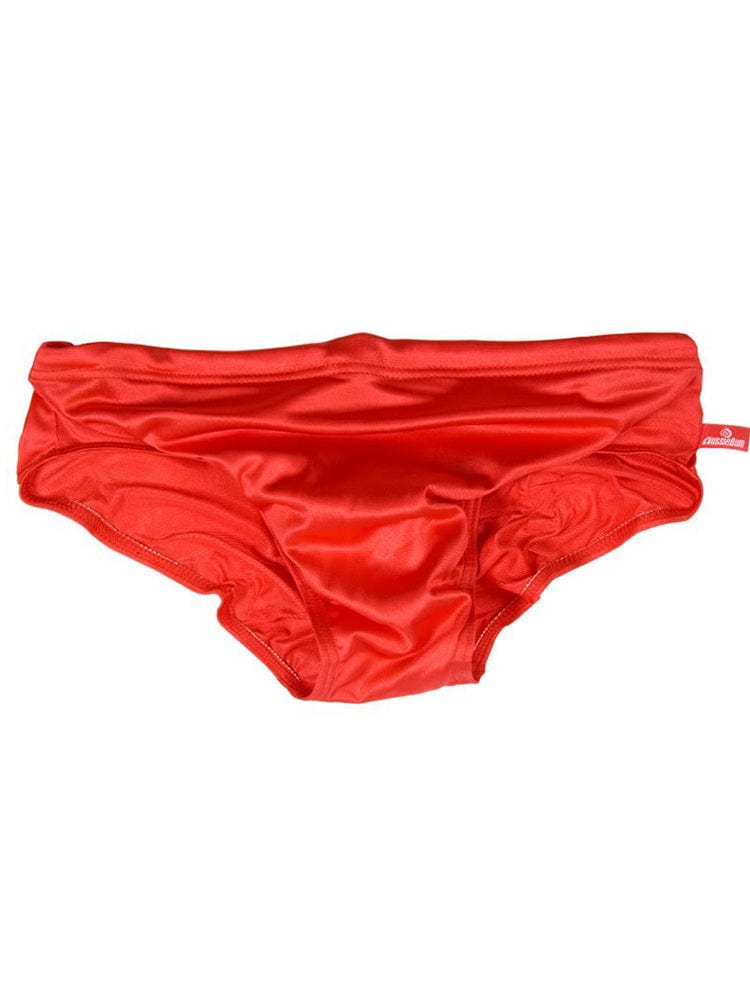 menaful Red / S Transparent Swim Briefs