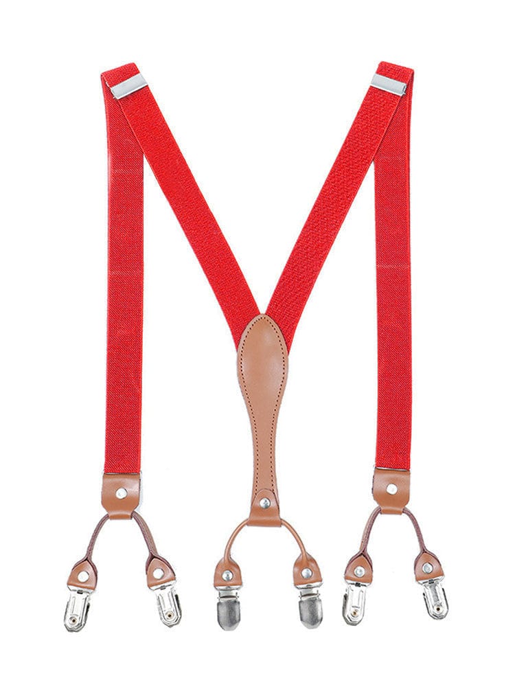 menaful Red Two-layer British Shoulder Strap