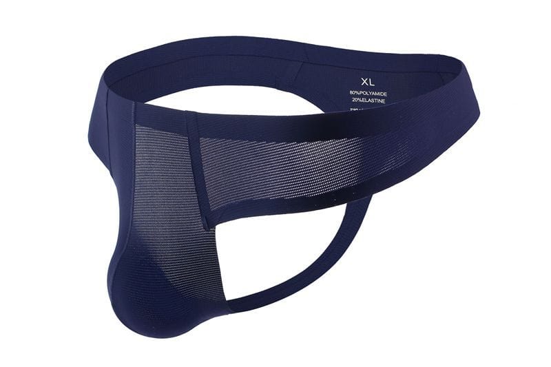 menaful Royal Blue / M Men's Thin Low Waist Sexy Thong