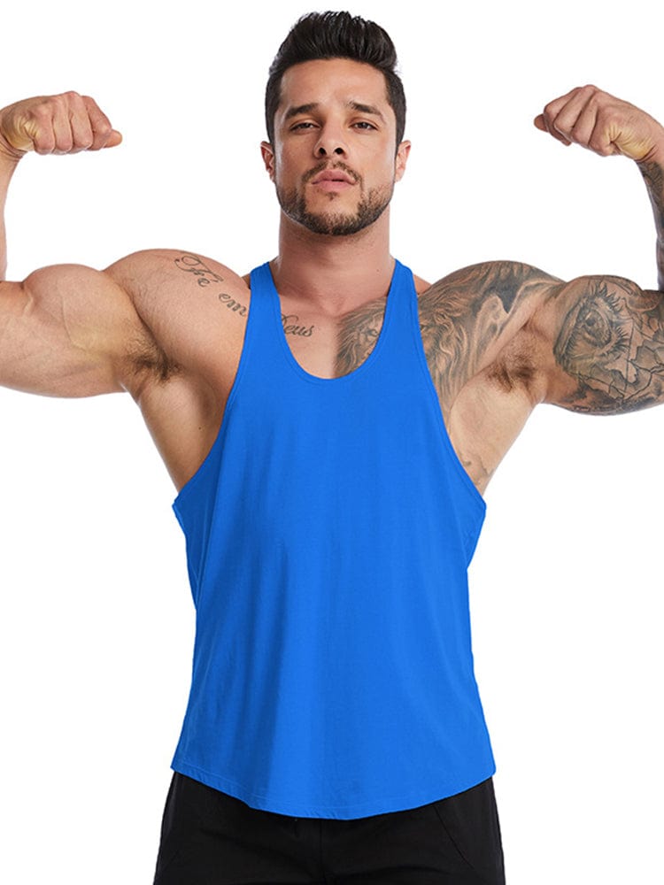 menaful Royal Blue / M Sleeveless Fitness Vest