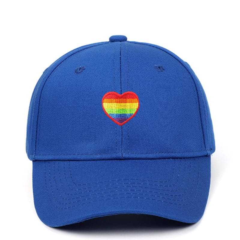 Menaful™ Royal Blue Rainbow Love baseball cap