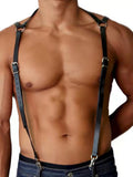 menaful Sexy Business Genuine Leather Harness