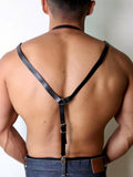 menaful Sexy Business Genuine Leather Harness