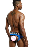 menaful Sexy Cotton Buttocks Men's Triangle Briefs