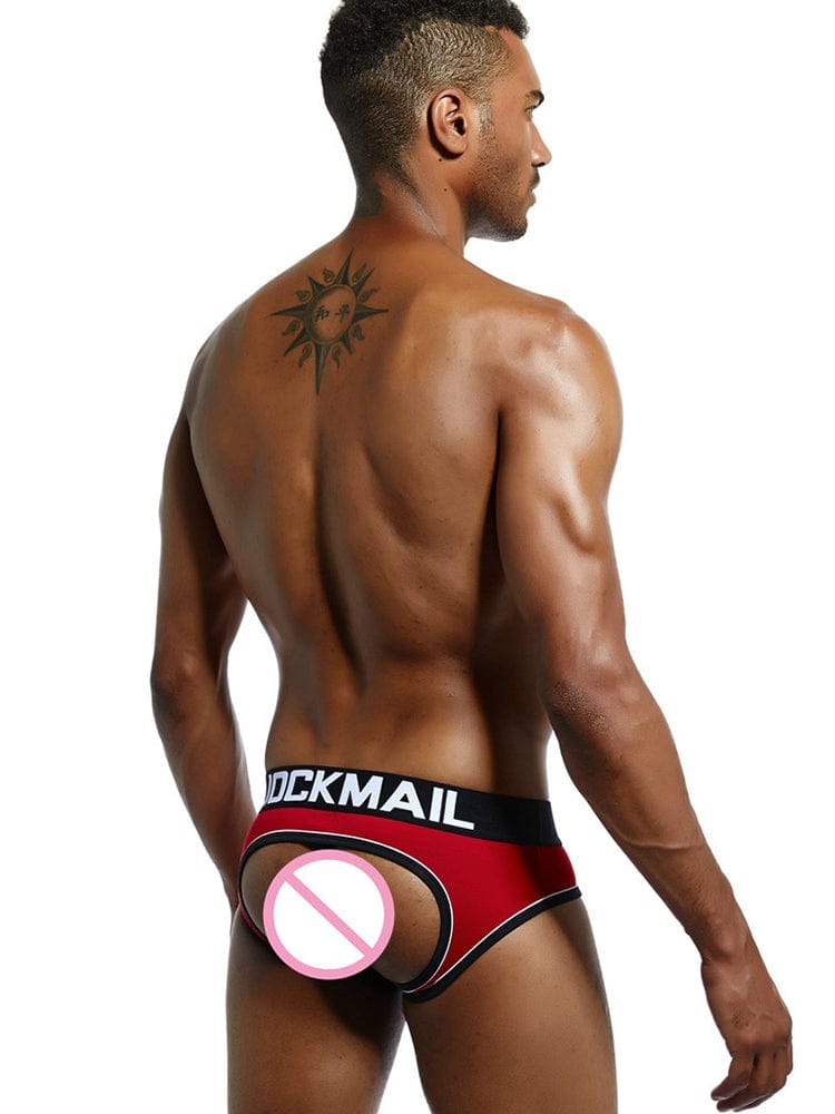 menaful Sexy Cotton Buttocks Men's Triangle Briefs