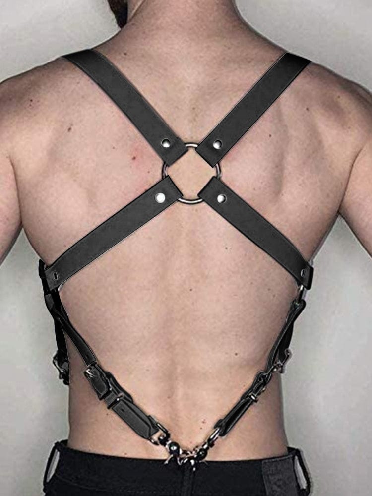 menaful Sexy Leather Shoulder Straps