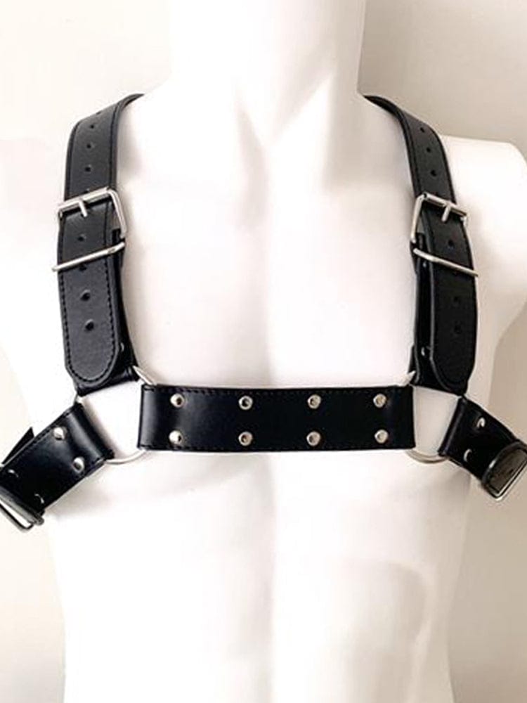 menaful Sexy Sports Men's Cowhide Chest Strap