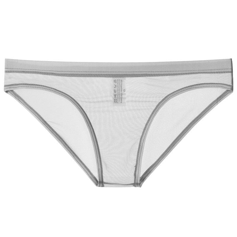 menaful Sheer Mesh Bagless Skinny Briefs