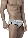 menaful Solid Color Cotton Breathable Comfort Briefs