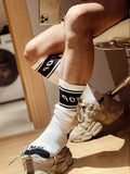 menaful Sports Long Alphabet Soccer Socks