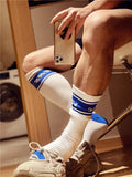 menaful Sports Long Alphabet Soccer Socks