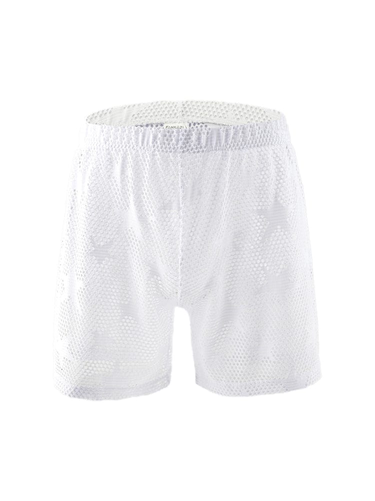 menaful Star See Through Mesh Shorts