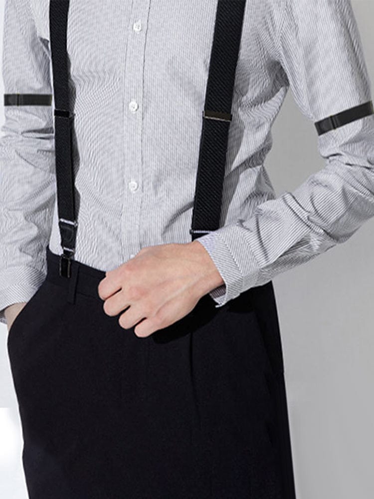 menaful Suit trousers elastic suspenders set