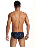 menaful Summer Sexy Anti Embarrassing Beach Swimming Briefs - Blue