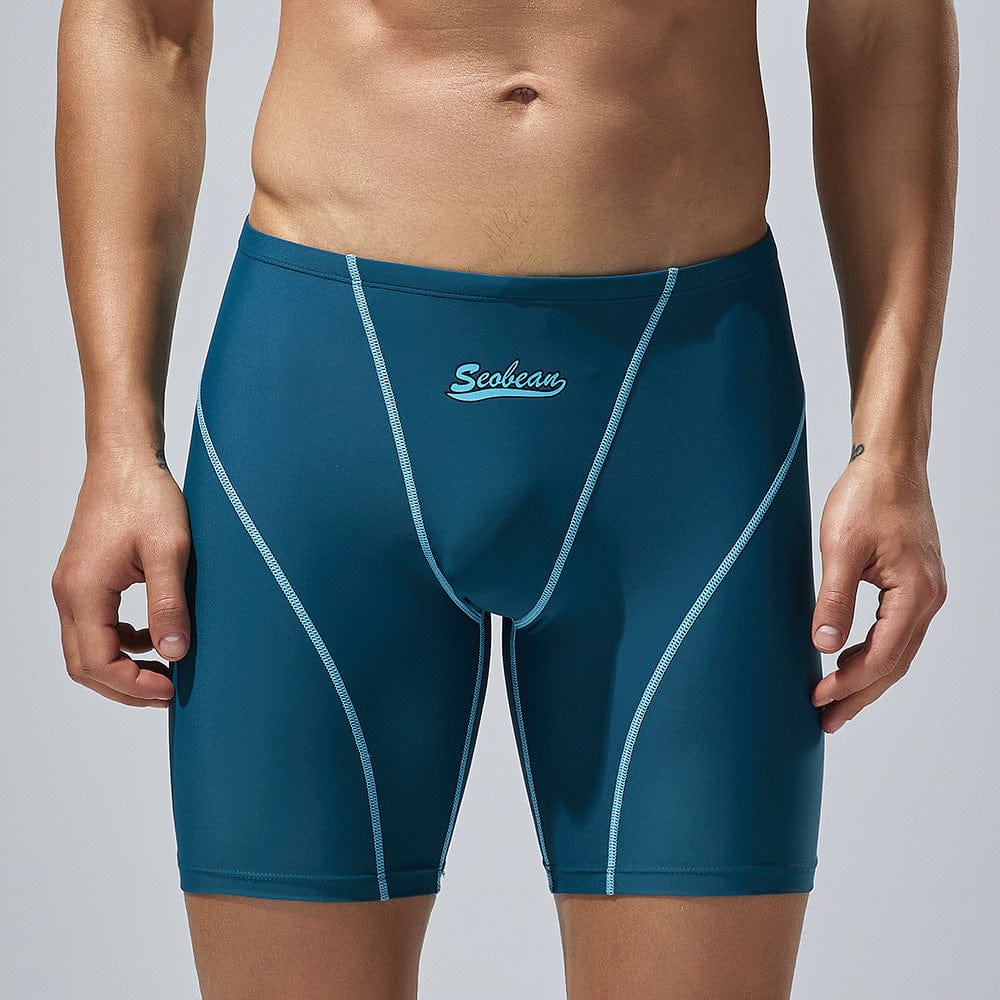 Menaful™ teal / M Men's Summer Long Boxer Swim Trunks