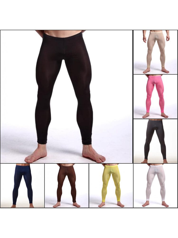 menaful Thin Milk Silk Ice Silk Stretch Yoga Pants