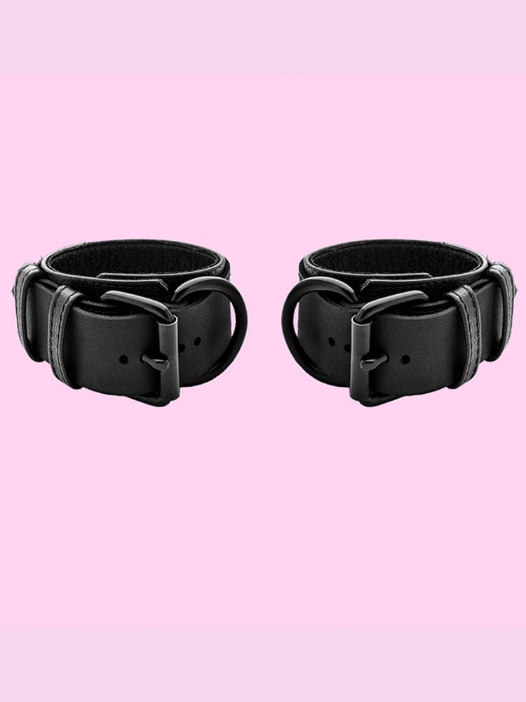 menaful Top Layer Cowhide Bondage Handcuff