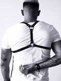 menaful Tough Guy Uniform Genuine Leather Harness