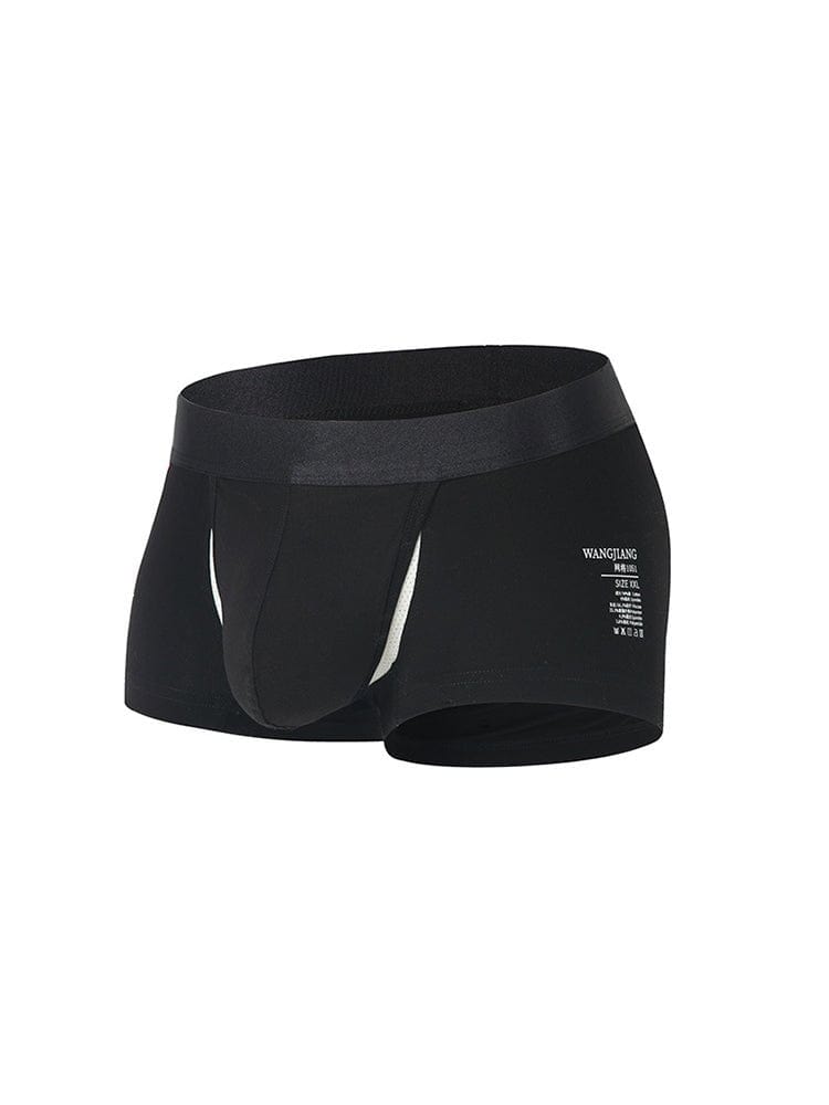 menaful Trunks 2 Pack Ball Support Pouch Casual Boxer Briefs