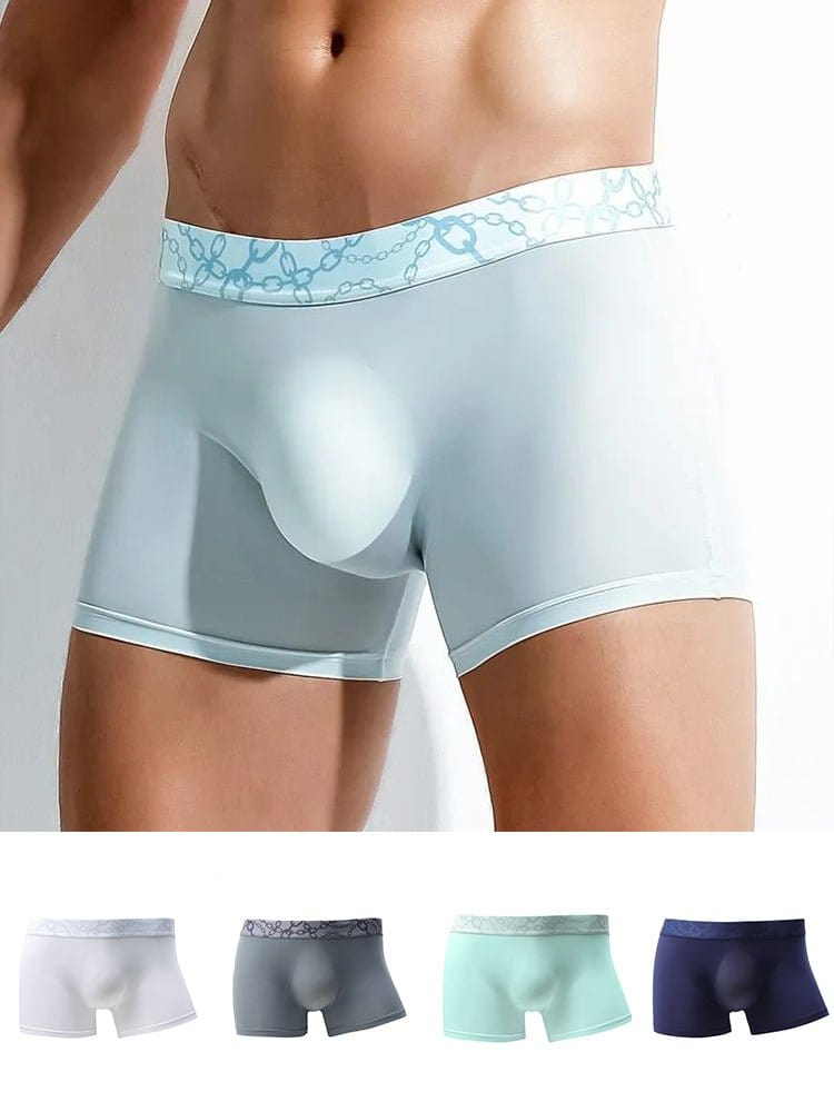 menaful Trunks 3 Pack Cooling Seamless Pouch Boxer Briefs