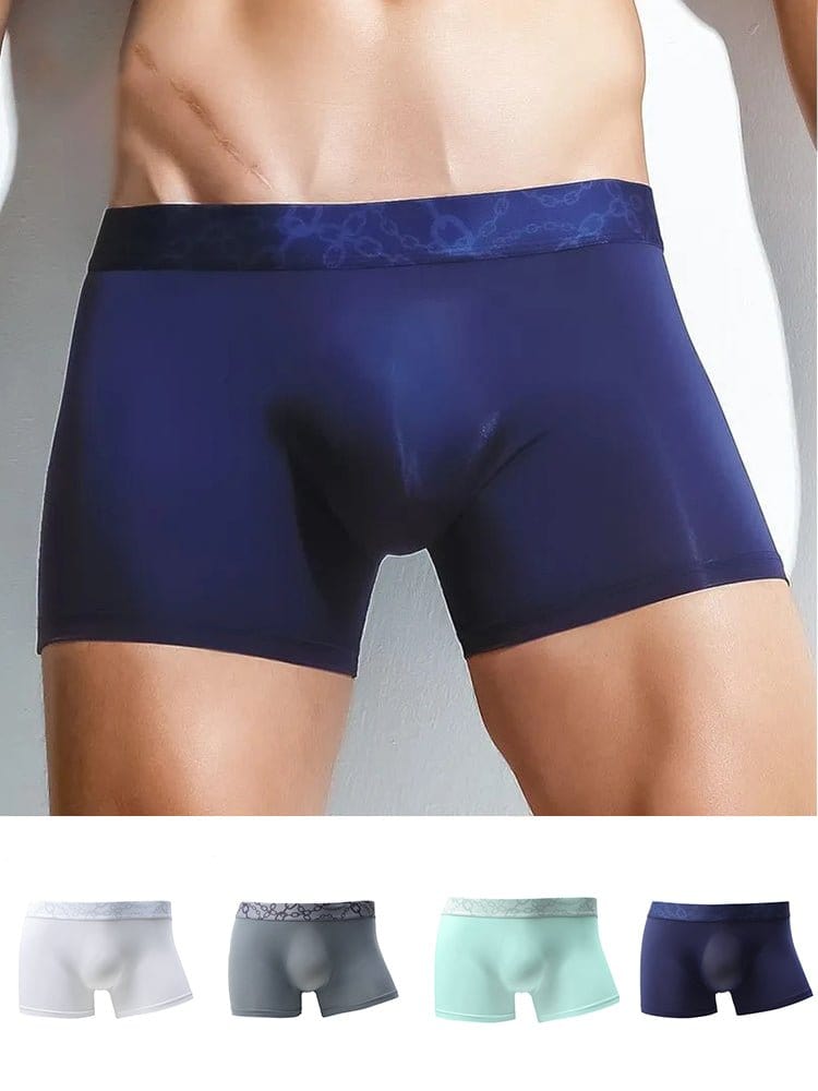 menaful Trunks 3 Pack Cooling Seamless Pouch Boxer Briefs