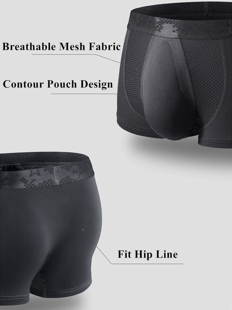 menaful Trunks 3 Pack Men’s Breathable 3D Pouch Trunks